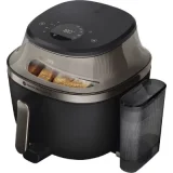 PHILIPS Friteuse sans huile NA547/07 Airfryer vapeur Serie 5000 noir et poignees cuivres 7.2L