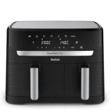 Occasion TEFAL Friteuse sans huile Dual Easy Fry EY901810 8,3L Double tiroirs 2700W Noir - Neuf