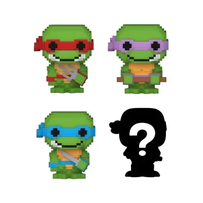Funko Les Tortues ninja pack 4 figurines Bitty POP! Vinyl 8-Bit 2,5 c