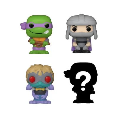 Funko Les Tortues ninja pack 4 figurines Bitty POP! Vinyl Donatello 2