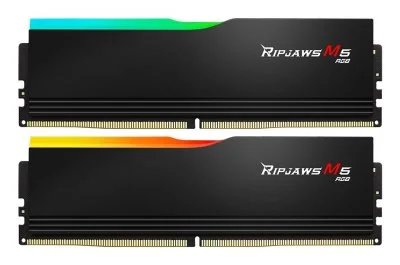 G.Skill Ripjaws M5 RGB Black - 2 x 16 Go (32 Go) - DDR5 6400 MHz - CL32
