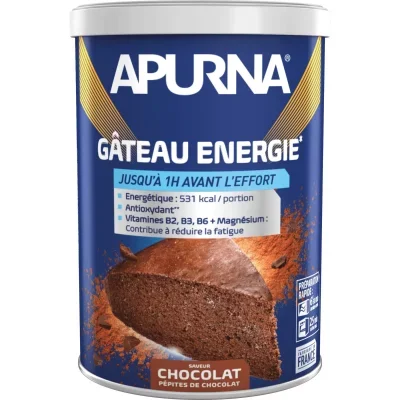 Gateau energetique apurna chocolat pepites de chocolat 400g