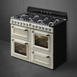 SMEG Gaz de cuisine tr4110p1 crème 3 fours 110x60cm classe a
