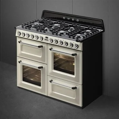 Gaz de cuisine smeg tr4110p1 crème 3 fours 110x60cm classe a