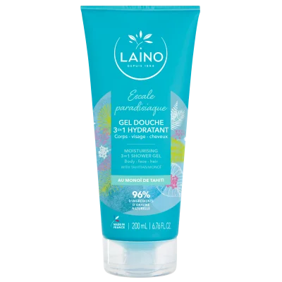 Gel Douche Escale Paradisiaque 3en1 Hydratant Au Monoï Laino - Le Flacon De 200ml