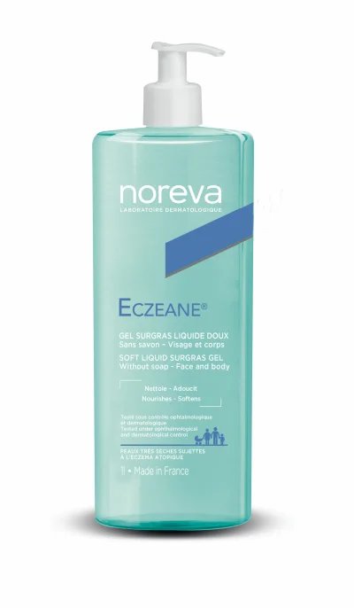 Gel Douche Surgras Liquide Doux Eczeane Noreva - La Pompe D'1l