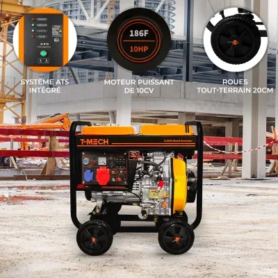 Générateur diesel 5kva à cadre ouvert t-mech 210706