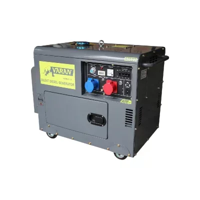 Générateur électrique Diesel insonorisé Groupe électrogène 5kVA 400V & 230V + ATS