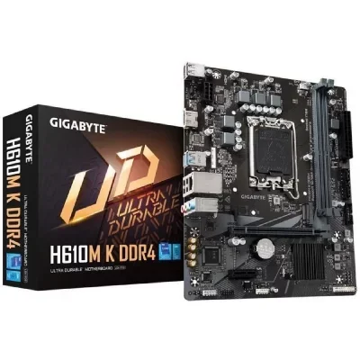 Gigabyte H610M K DDR4 1.0 carte mère Intel H610 Express LGA 1700 micro ATX