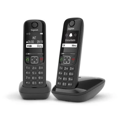 Gigaset As690 Duo Wireless Landline Phone Noir