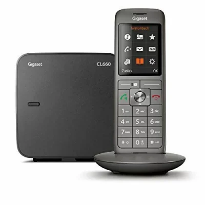 Gigaset Cl660 Wireless Landline Phone Noir,Gris