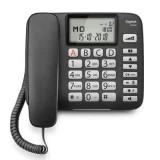 GIGASET DL580 - Téléphone filaire avec ID d'appelant - noir