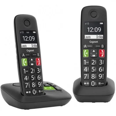 Gigaset E290 A Duo Wireless Landline Phone Noir