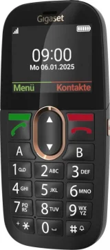 GIGASET GL695 Téléphone portable pour séniors noir