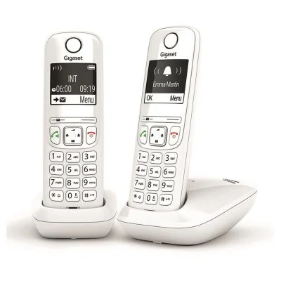 GIGASET Téléphone Fixe AS690 Duo Blanc