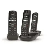 GIGASET Téléphone Fixe AS690 Trio Noir