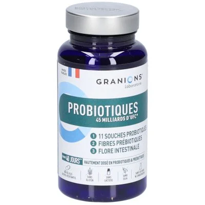 GRANIONS Immunité&Energie - Probiotique 45 Milliards d'UFC x40 gélules