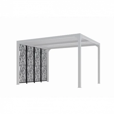 Habrita 4 panneaux brise-vues pour pergola bioclimatique Habrita - 3 m