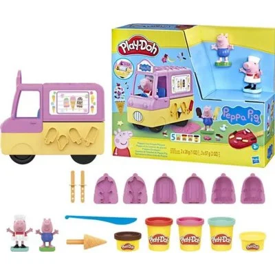 HASBRO Play-Doh - Peppa et le camion de glaces Multicolore Play-Doh