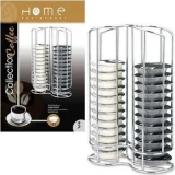 HOME EQUIPEMENT 50927 Tour de Rangement INOX pour Dosette Tassimo