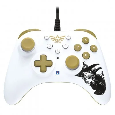 Hori HORIPAD Turbo Zelda Or, Blanc Manette de jeu Nintendo Switch