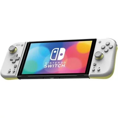 Hori split pad compact blanco/amarillo para nintendo switch