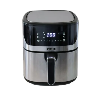 Hot Air Fryer Noveen Af550 6.5 L 1600 W Black Silver