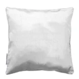 Housse de coussin +encart 40 x 40 cm shantung uni shana Blanc