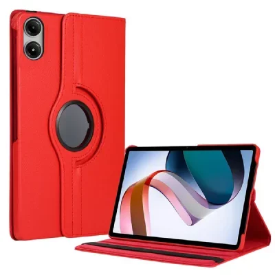 Housse Etui protection pour tablette Xiaom Redmi Pad Pro rotative 360 degrés rouge - case