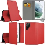HTDMOBILES Housse Galaxy S22 Ultra 5G - Rouge Magnet