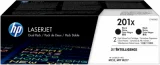 HP 201X, Pack 2 toners haute capacité noir