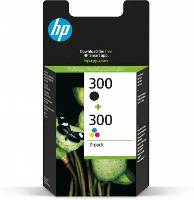 HP 300 2-Pack Noir + 3 couleurs