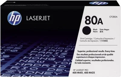 HP 80A Original Noir 1 pièce(s), Toner