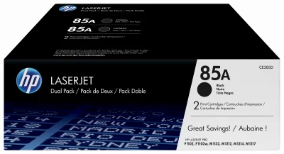 HP CE285AD - Pack de 2 toners 85A Noir