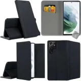 HTDMOBILES HTD Mobiles Housse portefeuille Samsung Galaxy S22 Ultra 5G NOIR