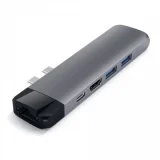 SATECHI Hub USB HUB USB-C 6 EN 1 GRIS SIDERAL