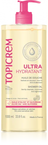 TOPICREM Huile De Douche Ultra-hydratante - Le Flacon-pompe De 1l
