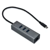 I TEC i-tec - USB-C Métal 3-Port USB HUB avec Gigabit Ethernet