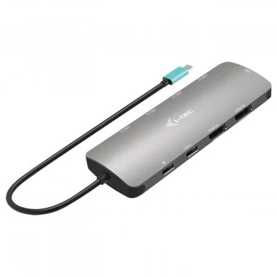 I-tec Usb C Metal Nano 2x 100 W Docking Station Argenté