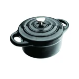 IBILI 725910N Mini Cocotte Rond Noir 10x4,5 cm