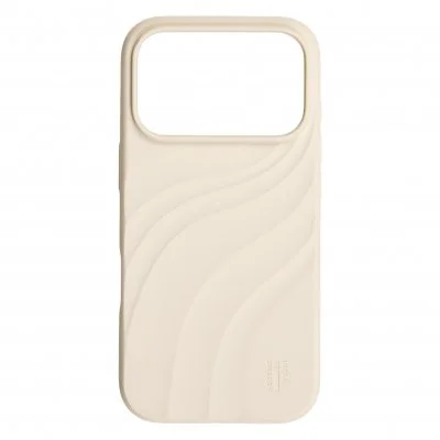 iDeal of Sweden Coque Soft Swirl Silicone MagSafe pour Apple iPhone 17 Pro Max - Cloud Dancer - Neuf