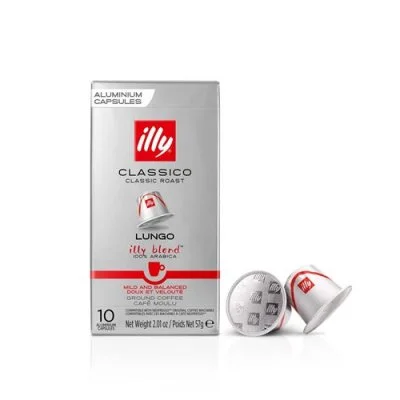 Illy Café classico lungo - La boîte de 10, 57g