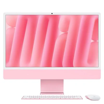 iMac 24'' ecran retina 4,5K 256GO SSD 16 GO RAM Puce M4 CPU 10 coeurs GPU 10 coeurs Rose