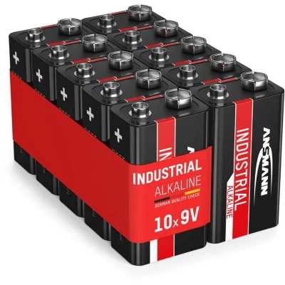 Industrial Pile 6LR61 (9V) alcaline(s) 9 v 10 pc(s) - Ansmann