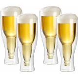 INFACTORY 4 verres à bière à double paroi - 20 cl