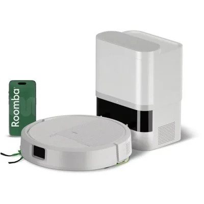 Irobot Roomba 115ae - Robot Aspirateur Laveur Avec Base Auto Empty - 15 000 Pa - 240 Ml - Blanc