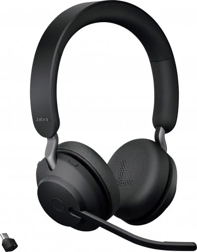 Jabra Evolve2 65 avec support de charge - Noir
