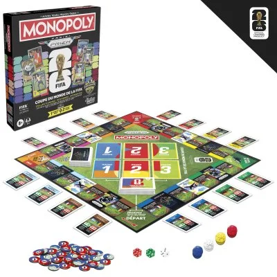Jeu classique Hasbro Monopoly Panini Prizm FIFA World Cup