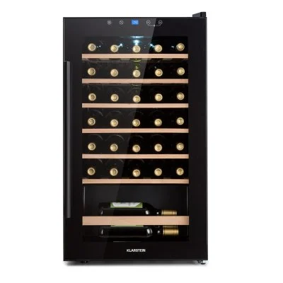 Klarstein barossa 32 uno cave à vin de service 1 zone 95l 36 bouteilles écran tactile noir