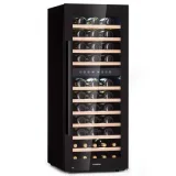 KLARSTEIN barossa 73 duo Cave à vin de service 2 zones 192L 73 bouteilles écran tactile Noire